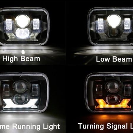 Ceannlampa Truck Faoi stiúir 2021 Do Jeep YJ 5x7 Inlight Headlight Do Cherokee XJ