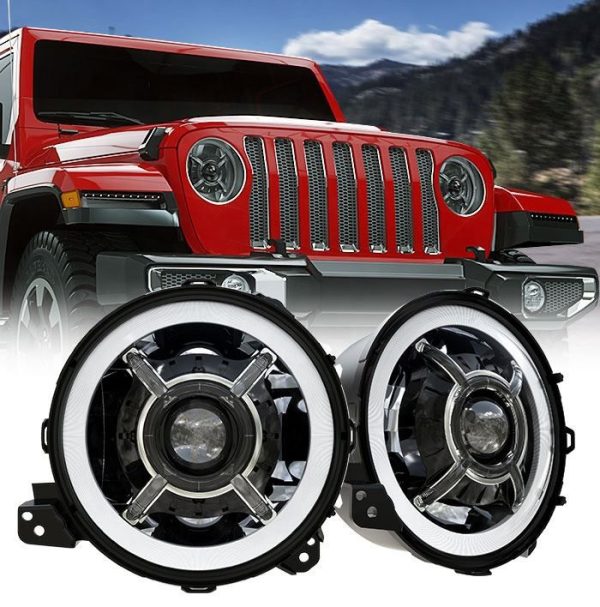 9 Kit Ceannlampa Faoi stiúir Ard-Chumhachta Cumhachta Do Jeep Wrangler JL 2018-2019