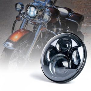 Ceannlampa Babhta Morsun 5.75inch Do Harley Davidson 12v 24v H4 Ceannlampa